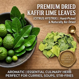 250+ Bio Getrocknete Limettenblätter Reiner Kräutertee Natürliche Kulinarische Gewürz Aromatische Wellness Mischung