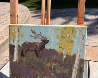 Elkin Around Western Landscape Painting 8 x 10 tum
