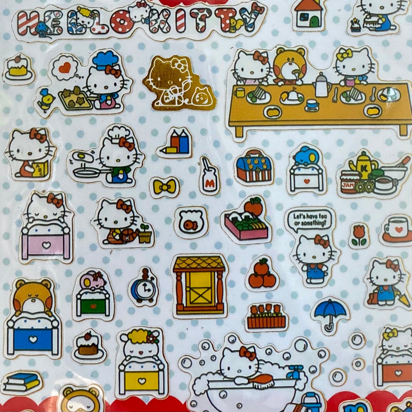 Hello Kitty Kawaii Gift Bag 3 Sanrio Items Stickers & Etsy