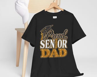 Proud Senior Dad T-Shirt |AI-Generated Graduation Cap Senior 2024 Tee