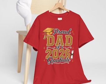 Proud Dad of a 2026 Graduate tee|AI-Generated Graduation Dad shirt