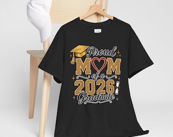 Proud Mom of a 2026 Graduate Tee | AI-Generated Graduation Mom Shirt