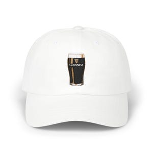 Pint of Guinness Dad Cap | Embroidered Beer Baseball Hat image 1