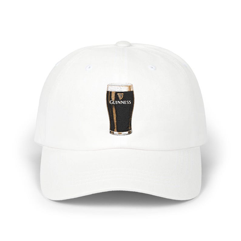 Pint of Guinness Dad Cap | Embroidered Beer Baseball Hat image 1