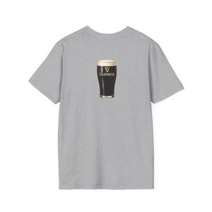 Guinness Pint Illustration T-Shirt | Beer Stout Graphic Tee image 4