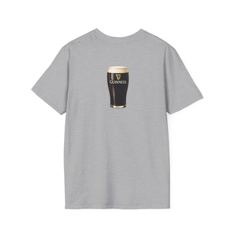 Guinness Pint Illustration T-Shirt | Beer Stout Graphic Tee image 4