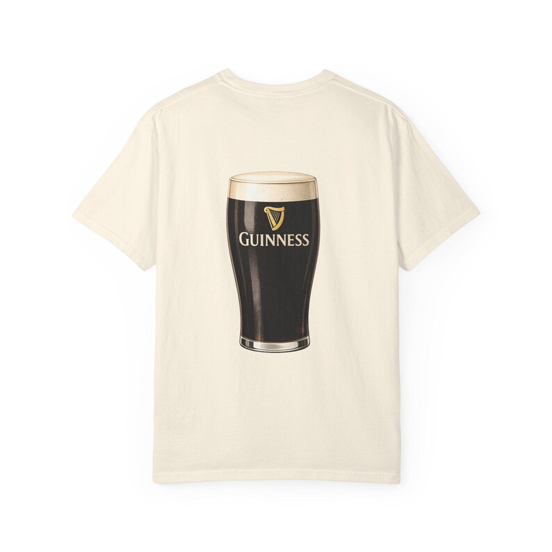 Guinness Pint Illustration T-Shirt | Stout Beer Graphic Tee image 4