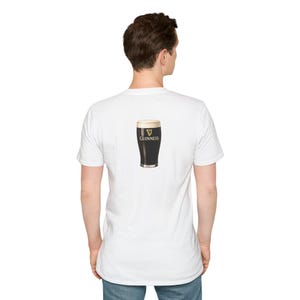 Guinness Pint Illustration T-Shirt | Beer Stout Graphic Tee image 12
