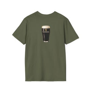 Guinness Pint Illustration T-Shirt | Beer Stout Graphic Tee image 6
