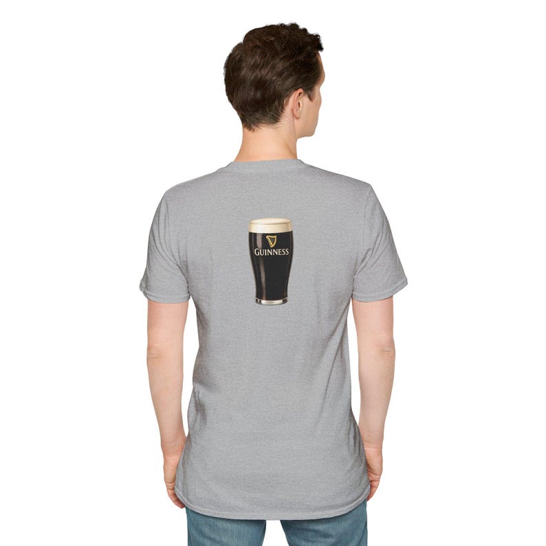 Guinness Pint Illustration T-Shirt | Beer Stout Graphic Tee image 14