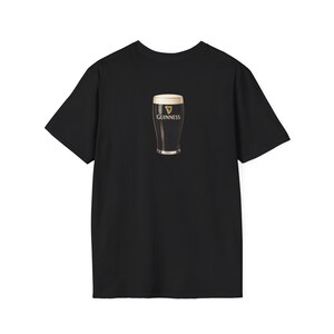 Guinness Pint Illustration T-Shirt | Beer Stout Graphic Tee image 3
