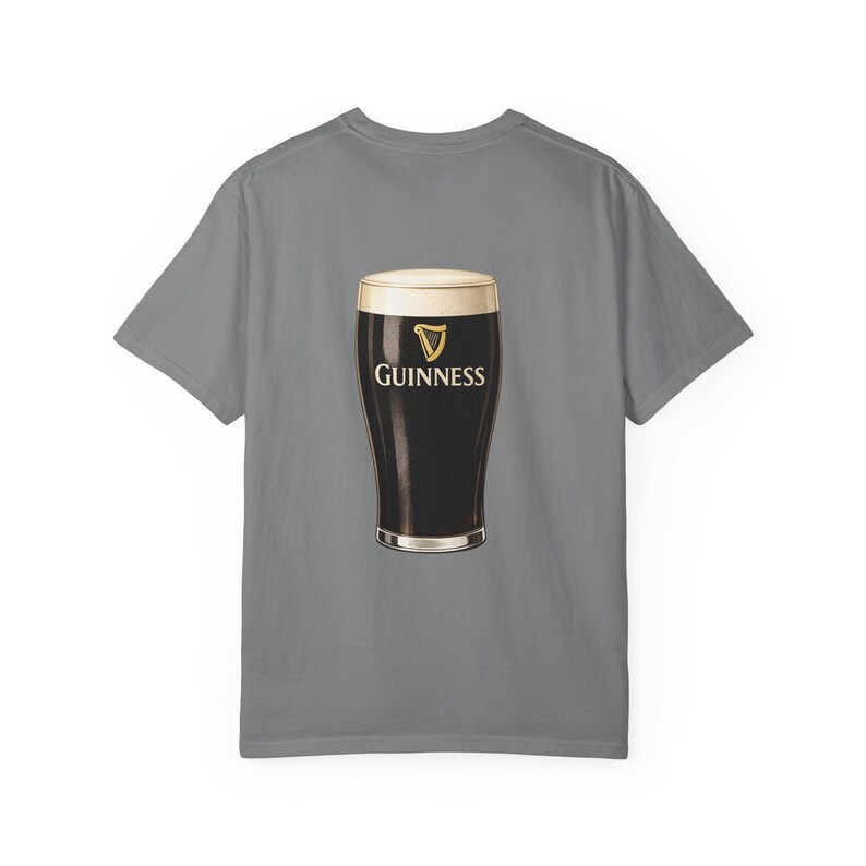 Guinness Pint Illustration T-Shirt | Stout Beer Graphic Tee image 8