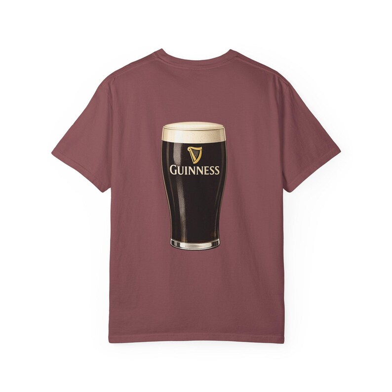 Guinness Pint Illustration T-Shirt | Stout Beer Graphic Tee image 14