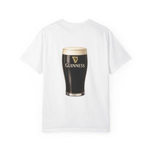 Guinness Pint Illustration T-Shirt | Stout Beer Graphic Tee image 2