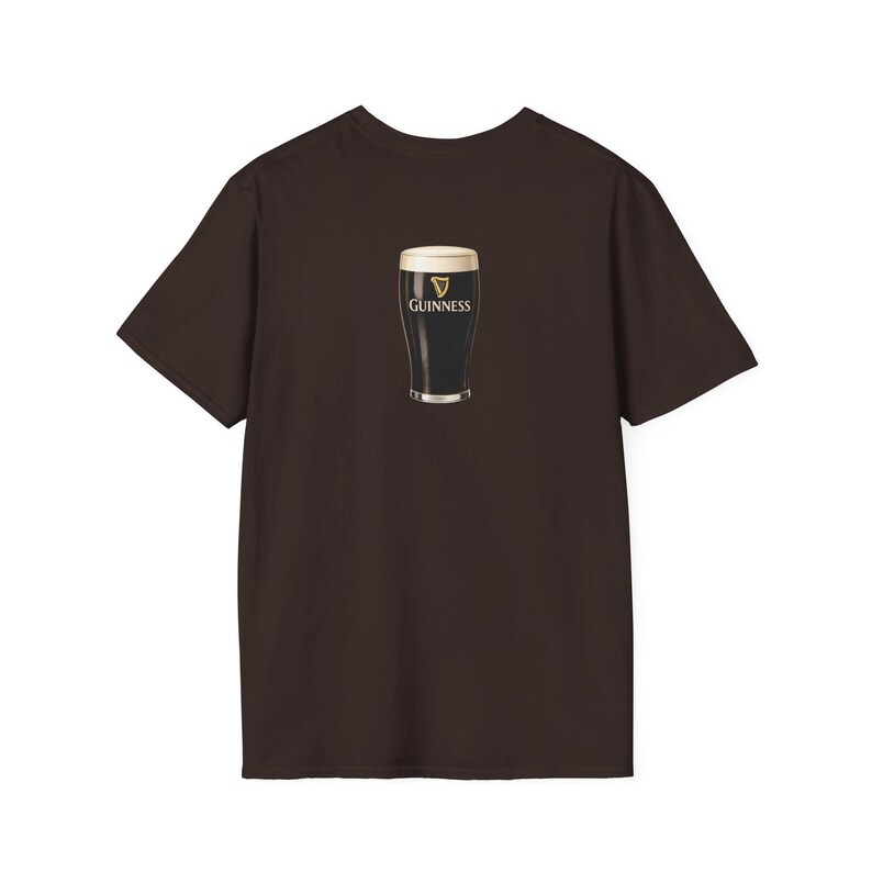 Guinness Pint Illustration T-Shirt | Beer Stout Graphic Tee image 5