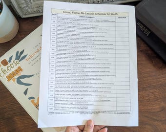 Calendario de enseñanza para jóvenes de Ven, sígueme 2026 (¡con un resumen de cada lección!)