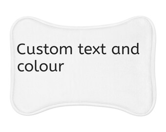 Benutzerdefinierter Text und Farbe Haustier Matte | Personalisierte Fressnapf-Tischset