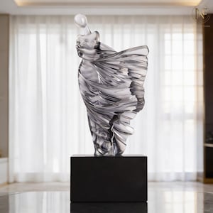 Transparente Glaseffekt Skulptur Abstrakte Frau Statue Moderne Luxus Wohnkultur Kunst Figur Herzstück