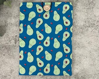 Padded iPad Mini Sleeve Cover, iPad Protector, ,E-Reader Protector, Travel - Blue Avocado