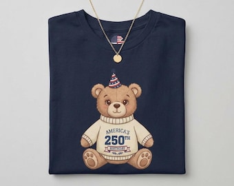Teddy Bear America 250th Birthday Tee | Womens T-shirt