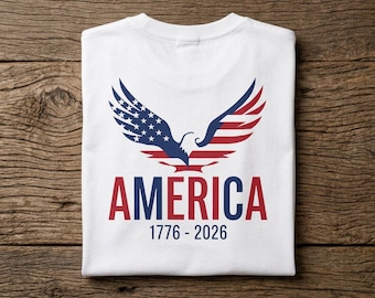 1776 2026 Birthday Stars & Eagle T-Shirt | Independence Celebration Tee
