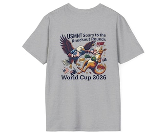 Knock-Out Boxing Logo T-Shirt | Eagle vs Kangaroo, Sports Tee