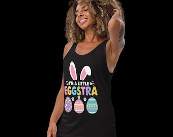 Camiseta divertida de conejito de Pascua, camiseta con estampado Eggstra, conjunto de Pascua para niños pequeños