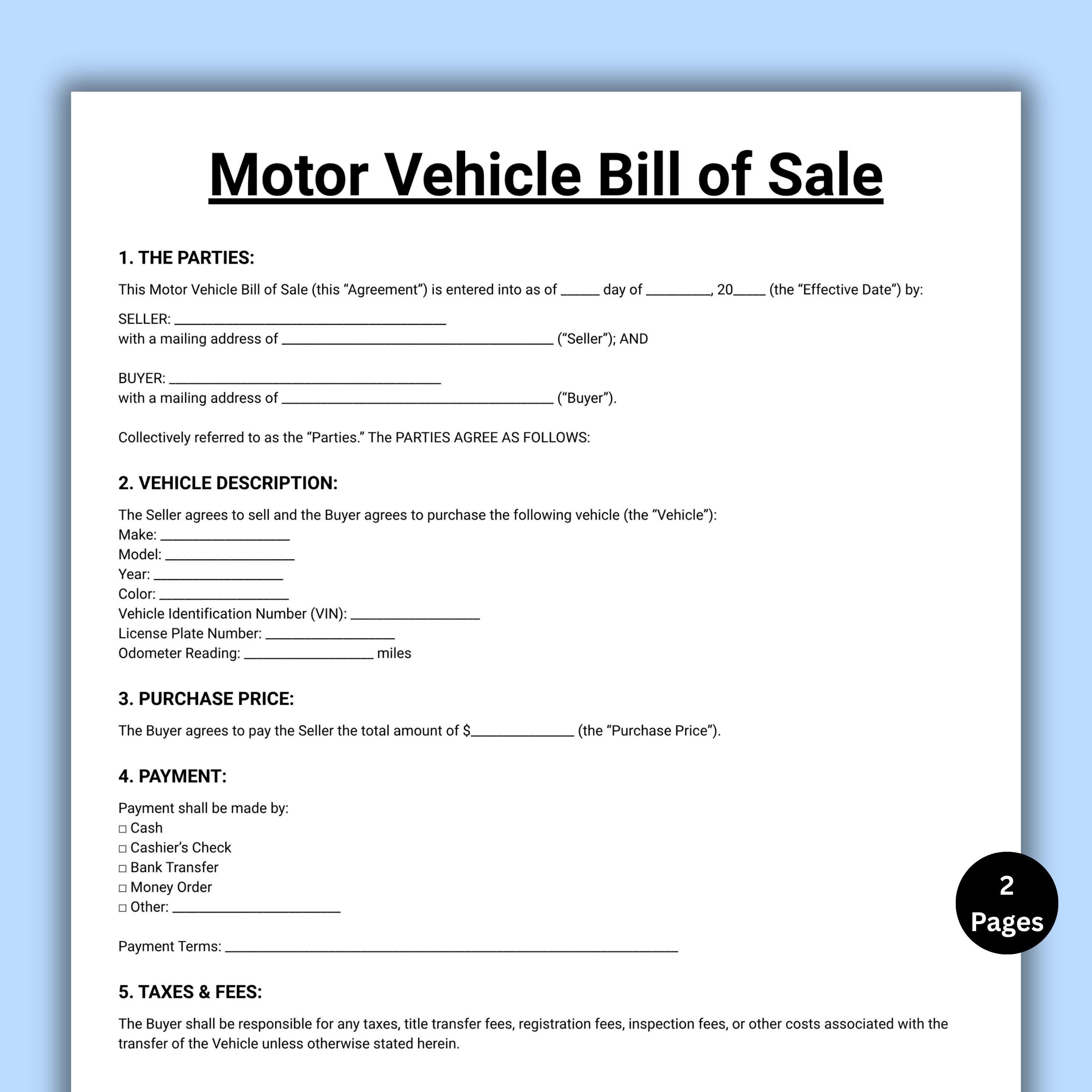 Bike Sale Agreement - Etsy Hong Kong