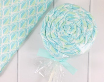 Baby Boy Gift Blanket Lollipop Receiving Blanket - blue blanket lollipop