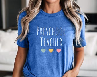 Vorschullehrerin T-Shirt, Lehrerin Geschenkidee, Vorschullehrerin Shirt, Geschenke für Lehrer