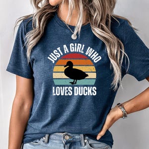 Just a Girl Who Loves Ducks t-shirt, Bella Canvas shirt, Duck shirt for women, Duck lover shirt,  duck farming shirt, farm shirt