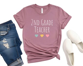 2nd Grade Teacher t-shirt, Teacher gift idea, 2nd Grade teacher shirt, gifts for teachers