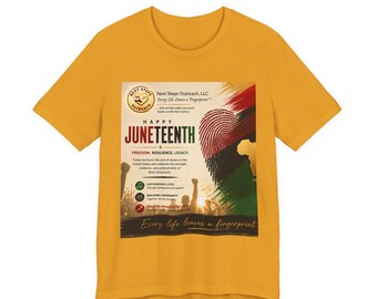 Juneteenth Empowerment Tee | Next Steps Outreach | Freedom Resilience Legacy Shirt