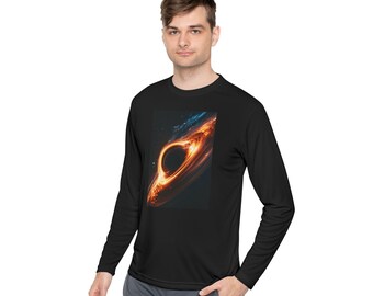 Camiseta de manga larga Agujero Negro, Camiseta de Arte Espacial de la Galaxia Cósmica