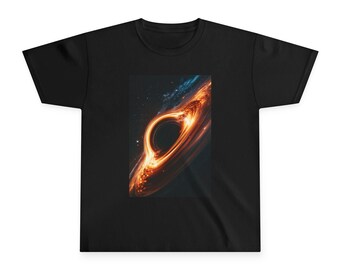 Camiseta juvenil con diseño de agujero negro, camiseta espacial de galaxia cósmica, lámina de arte astronómico.