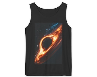 Camiseta sin mangas Agujero Negro, Arte de Galaxia Cósmica, Camiseta Espacial Unisex sin mangas