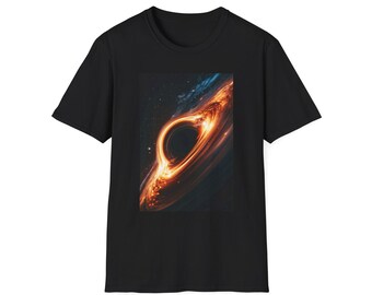 Black Hole T-Shirt, Cosmic Galaxy Art, Sci Fi Space Astronomy Tee