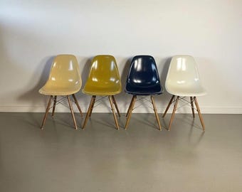 Vintage Eames chairs herman miller 50s 60s dsw midcentury imperfections