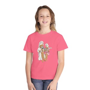 Mother and Daughter Pamper Day-jeugdshirt | Illustratie van een wellnessdag, bijpassend huidverzorgingsontwerp