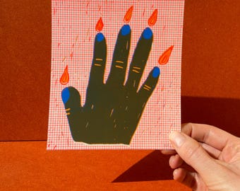 Screen print, illustration