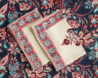 Juego de 2 manteles individuales con estampado Maharaja – 31 × 46 cm. Estampado indio.