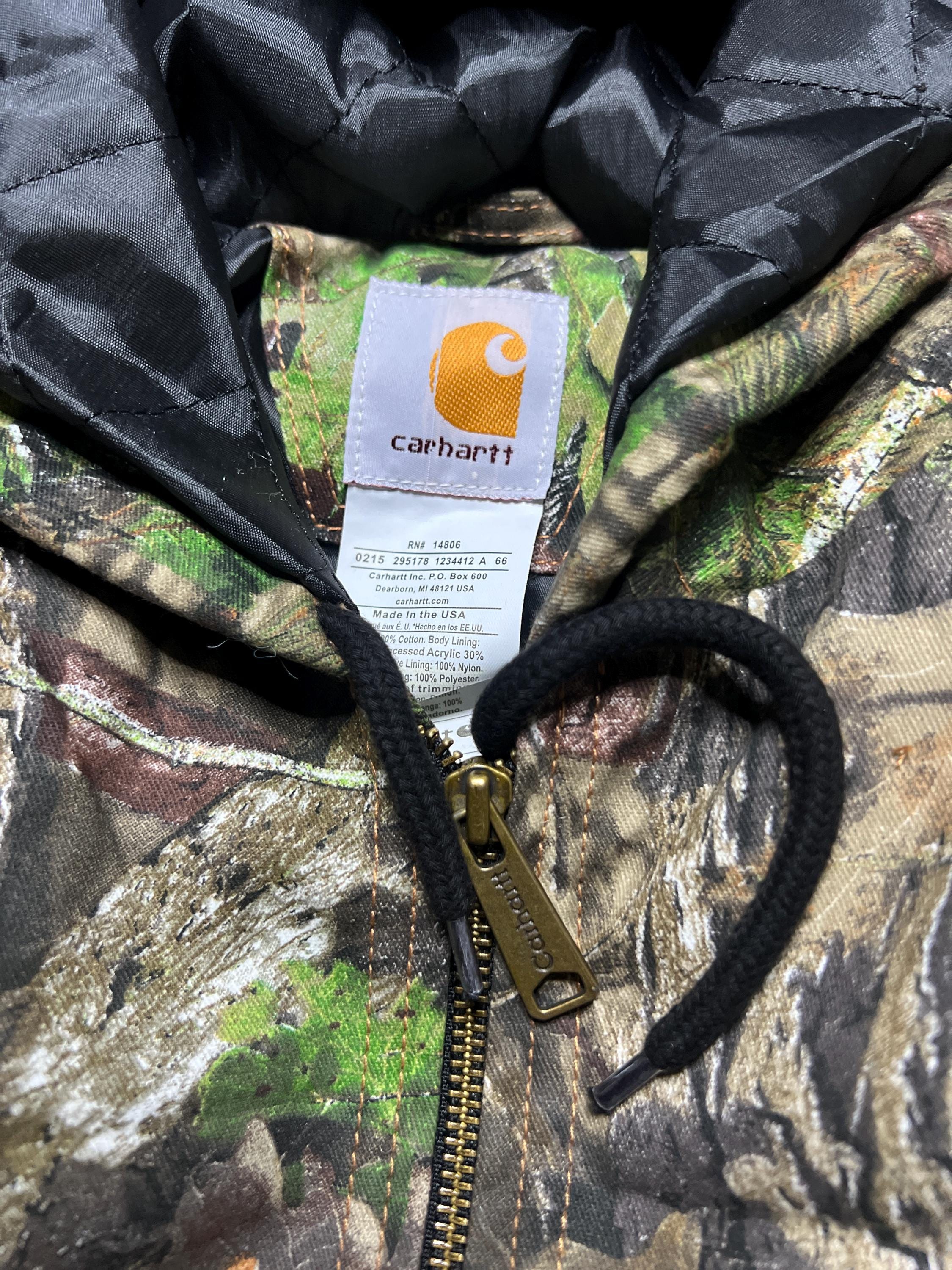 Vintage Carhartt Active Jacket — Realtree Camouflage With Quilted