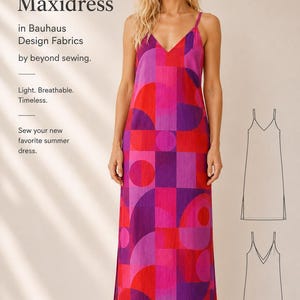 graphic design dresses ASOS DESIGN Curve v neck structured mini dress in bold pink graphic print