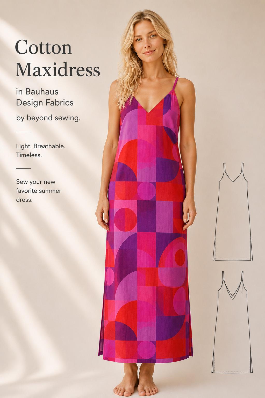 Geometric Maxi Dress - Etsy