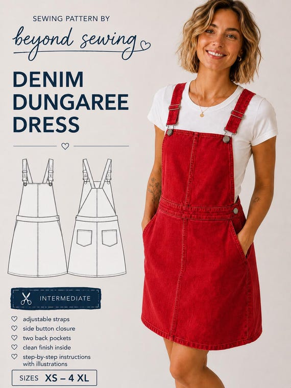 red denim pinafore dress Dungaree Sewing Pattern PDF Overall Dress Pattern Washed Denim Dress Women Intermediate Easy Summer Dress XS-4XL Apricot pink hue Style Color::#15-Lavender Pink Women's denim print_family:disney-the-nightmare-before-christmas Khaleesi Costume - Etsy