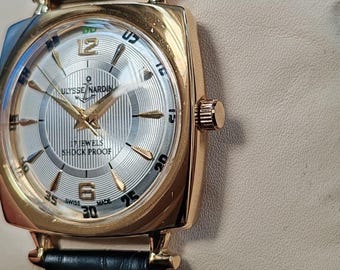 Vintage Ulysse Nardin 17 Jewels Manual Winding Swiss Made Men’s Watch