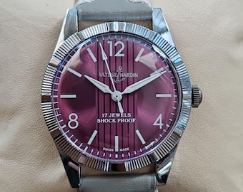 Vintage Ulysse Nardin 17 Jewels Manual Winding Swiss Made Men’s Watch