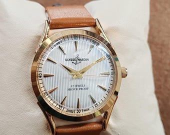 Vintage Ulysse Nardin 17 Jewels Manual Winding Swiss Made Men’s Watch
