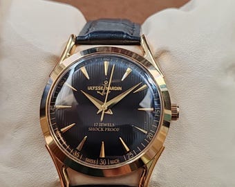 Vintage Ulysse Nardin 17 Jewels Manual Winding Swiss Made Men’s Watch