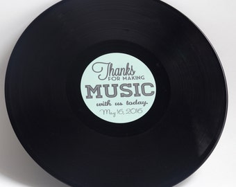 Custom 12" Vinyl Record Wedding Guestbook | Record Label | 12" Vinyl - Including Shipping